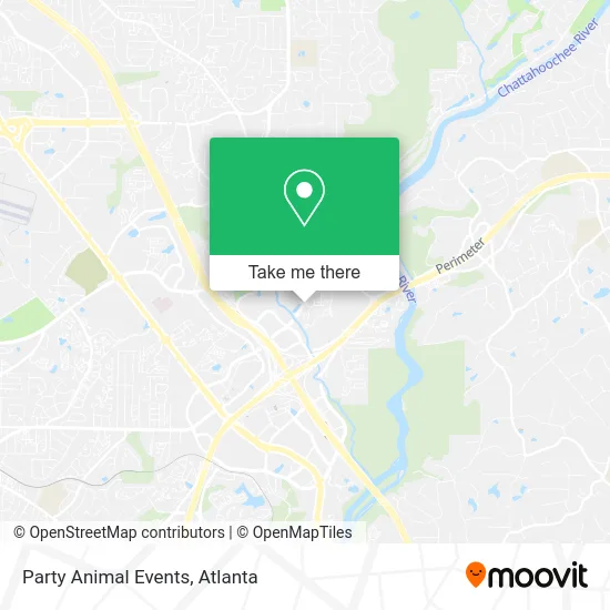 Party Animal Events map