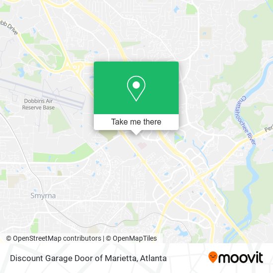 Mapa de Discount Garage Door of Marietta