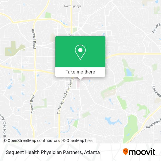 Mapa de Sequent Health Physician Partners