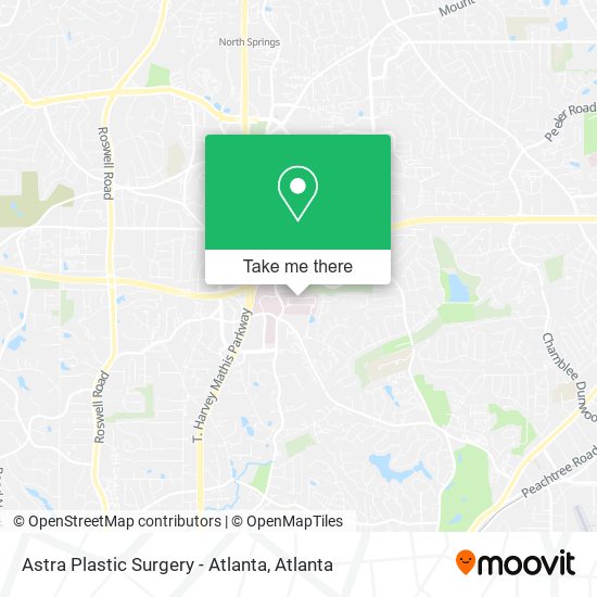 Astra Plastic Surgery - Atlanta map
