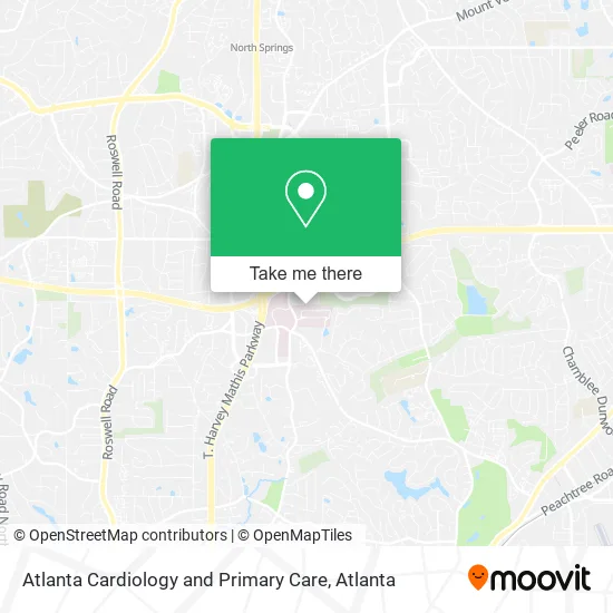 Atlanta Cardiology and Primary Care map