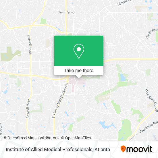 Institute of Allied Medical Professionals map