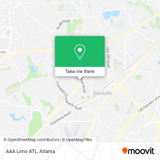 Mapa de AAA Limo ATL