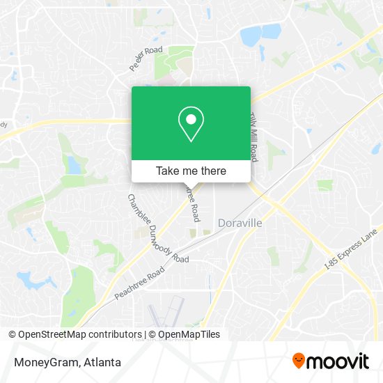 Mapa de MoneyGram