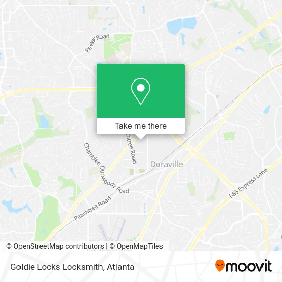 Goldie Locks Locksmith map
