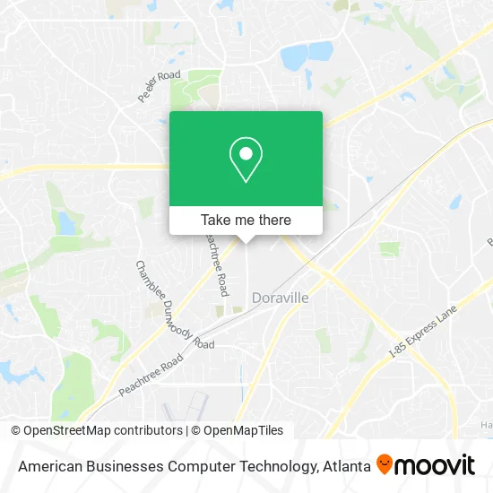 American Businesses Computer Technology map
