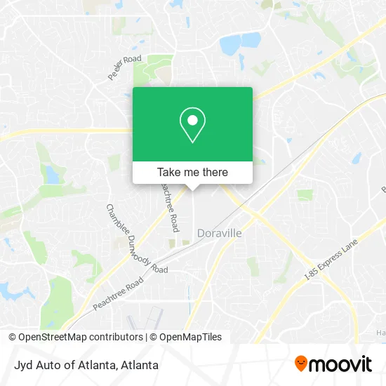 Jyd Auto of Atlanta map