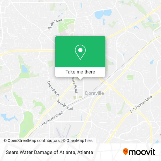 Sears Water Damage of Atlanta map