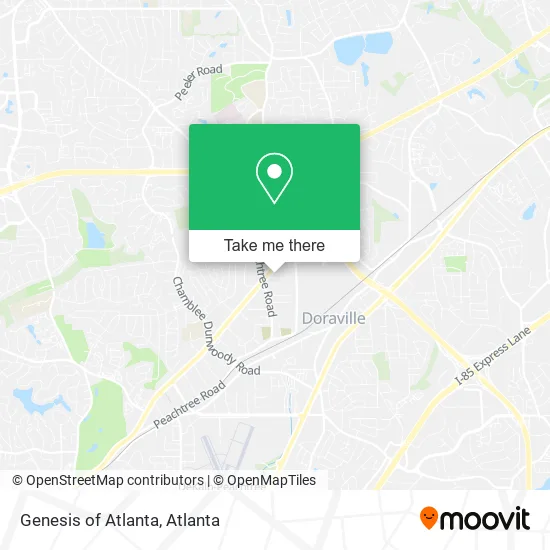 Genesis of Atlanta map