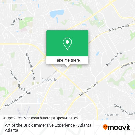 Art of the Brick Immersive Experience - Atlanta map