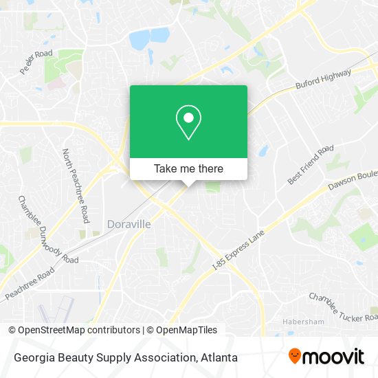 Mapa de Georgia Beauty Supply Association
