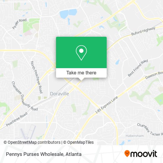 Pennys Purses Wholesale map