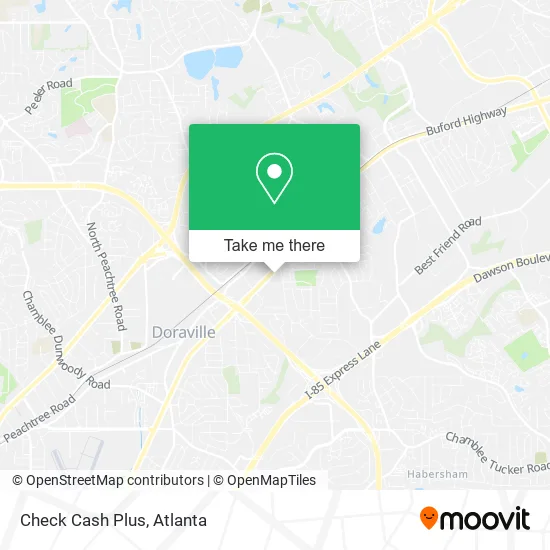Mapa de Check Cash Plus