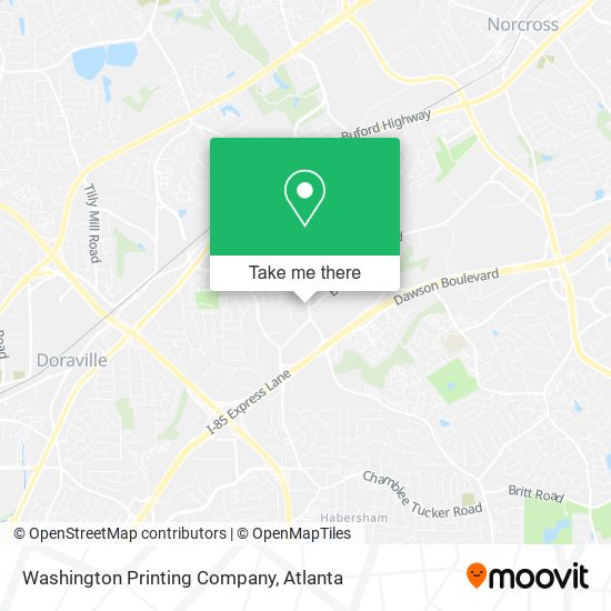 Washington Printing Company map