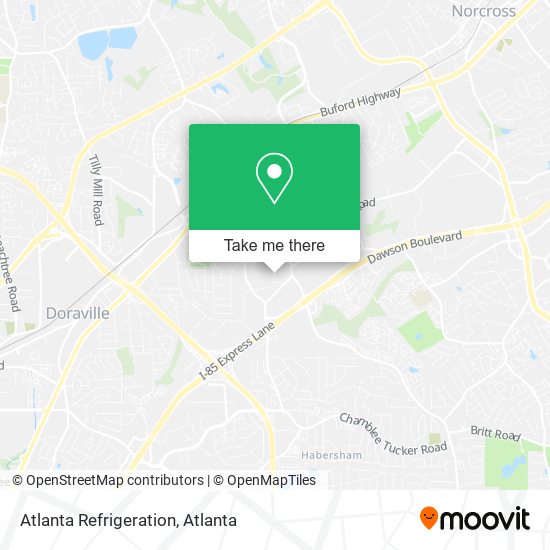 Atlanta Refrigeration map