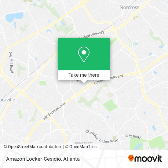 Mapa de Amazon Locker-Cesidio