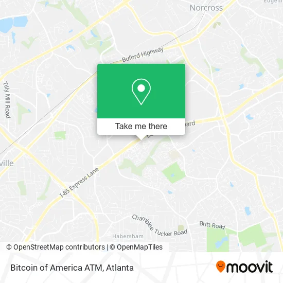 Bitcoin of America ATM map