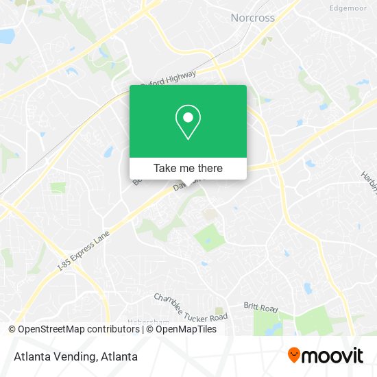 Mapa de Atlanta Vending