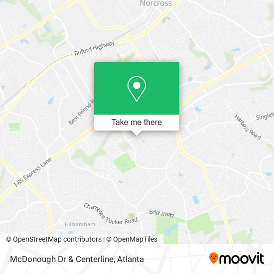 McDonough Dr & Centerline map