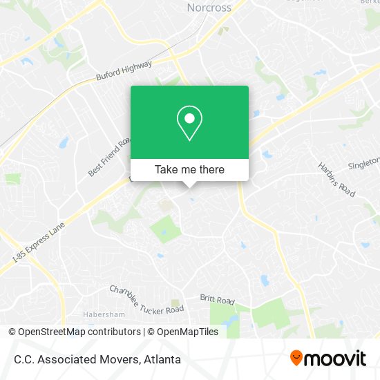 Mapa de C.C. Associated Movers
