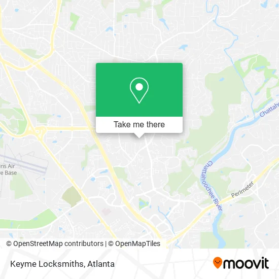 Keyme Locksmiths map