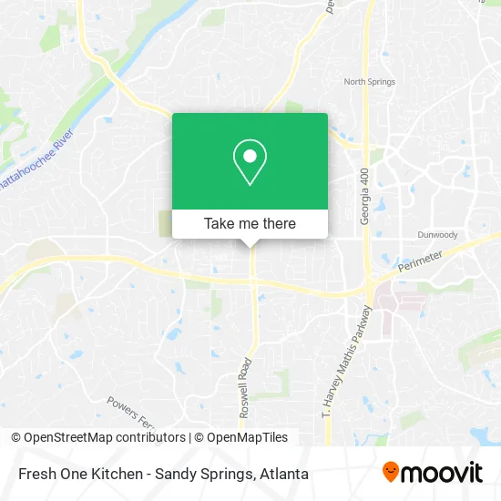 Fresh One Kitchen - Sandy Springs map