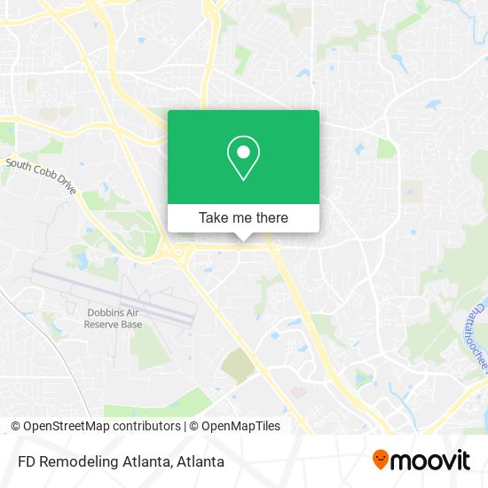 Mapa de FD Remodeling Atlanta