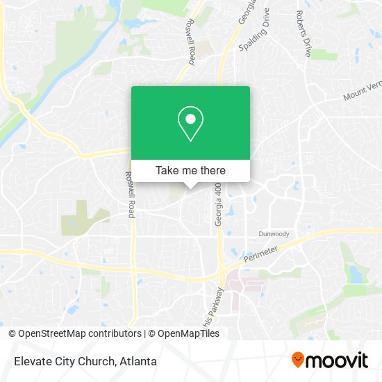 Mapa de Elevate City Church