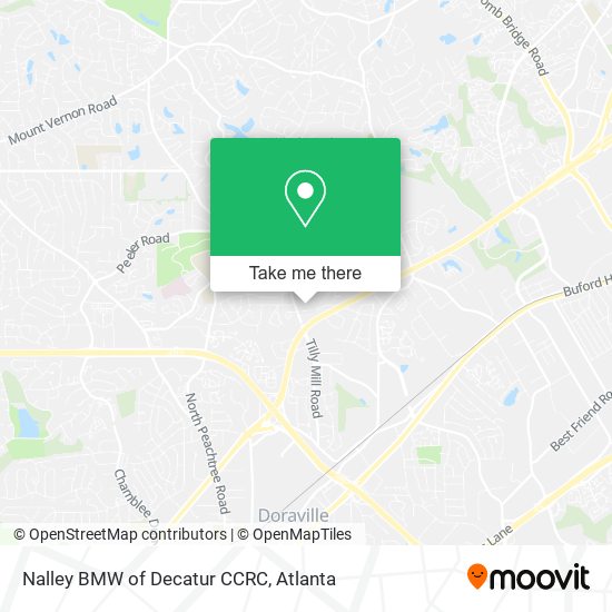 Nalley BMW of Decatur CCRC map