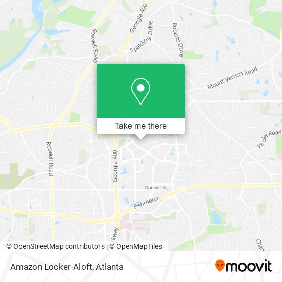 Mapa de Amazon Locker-Aloft