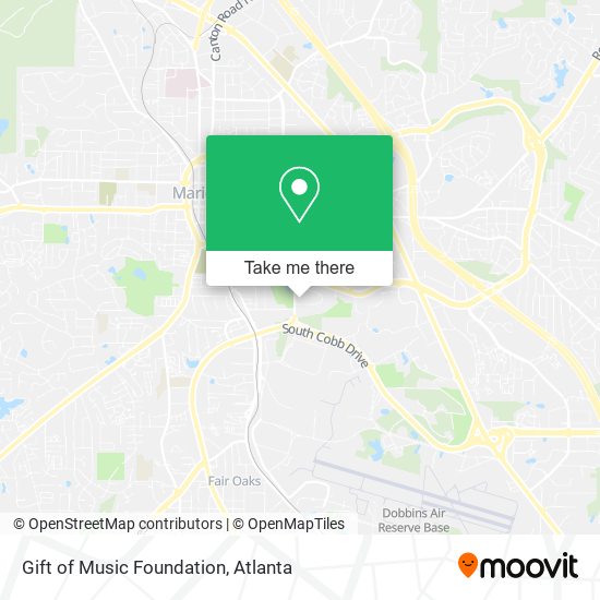 Gift of Music Foundation map