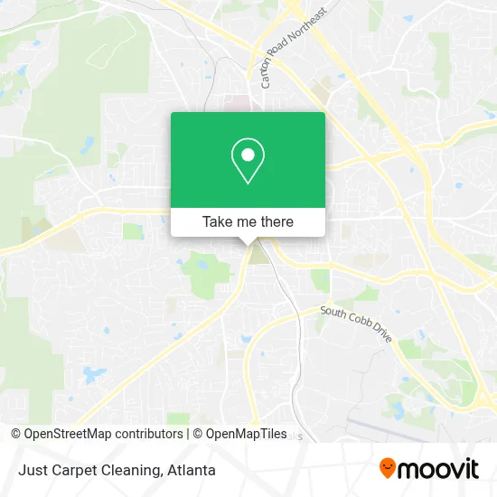 Just Carpet Cleaning map