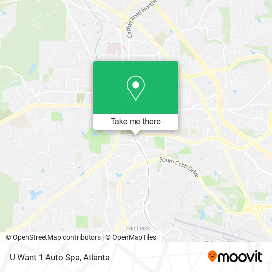 U Want 1 Auto Spa map