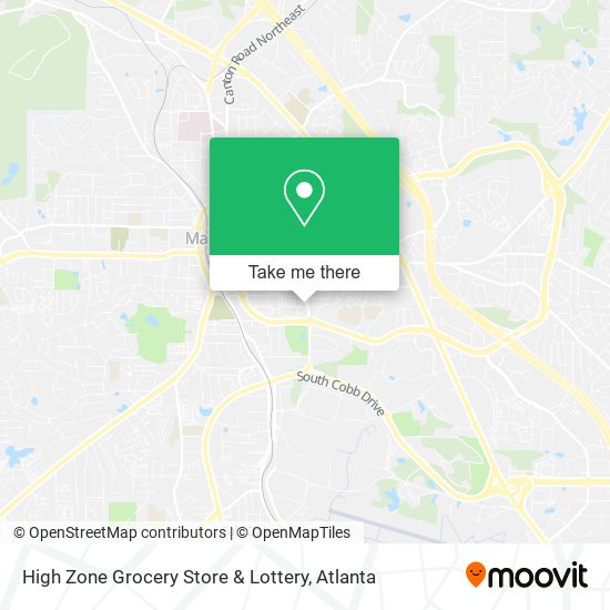 High Zone Grocery Store & Lottery map