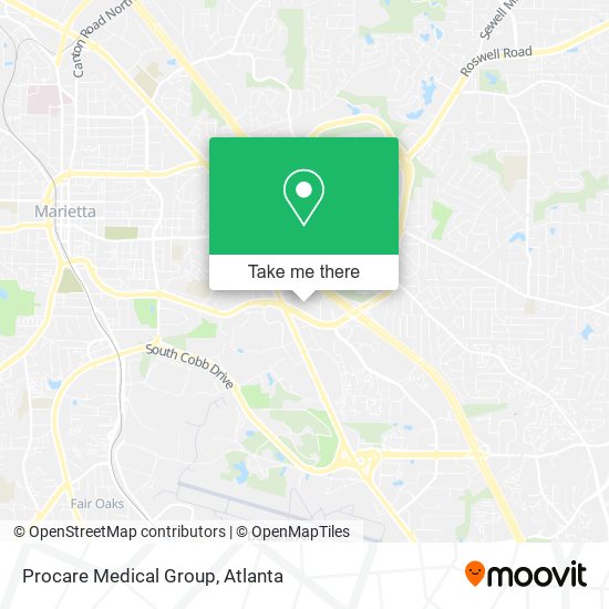 Mapa de Procare Medical Group