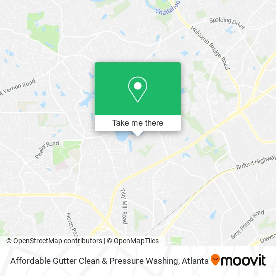 Affordable Gutter Clean & Pressure Washing map