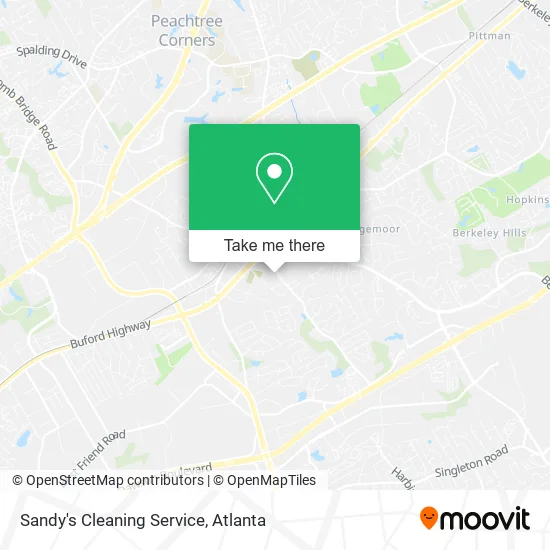 Sandy's Cleaning Service map