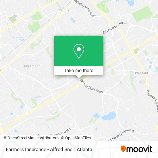 Farmers Insurance - Alfred Snell map