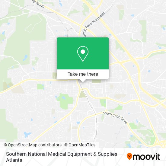 Mapa de Southern National Medical Equipment & Supplies