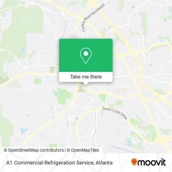 A1 Commercial-Refrigeration Service map