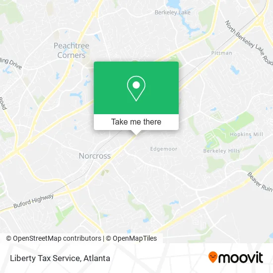 Mapa de Liberty Tax Service