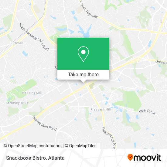 Snackboxe Bistro map