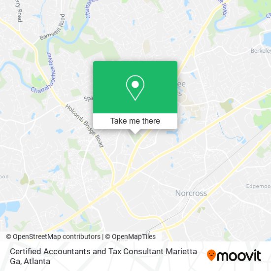 Mapa de Certified Accountants and Tax Consultant Marietta Ga