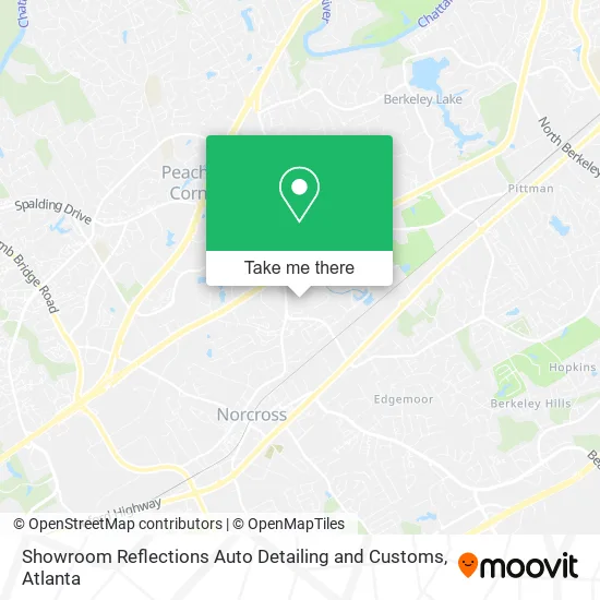 Showroom Reflections Auto Detailing and Customs map
