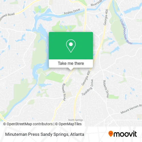 Minuteman Press Sandy Springs map