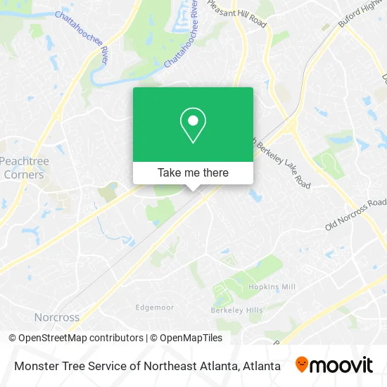Monster Tree Service of Northeast Atlanta map
