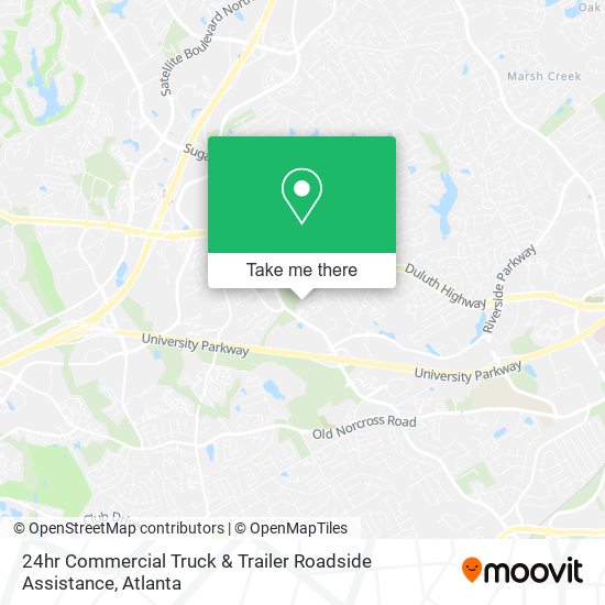 24hr Commercial Truck & Trailer Roadside Assistance map