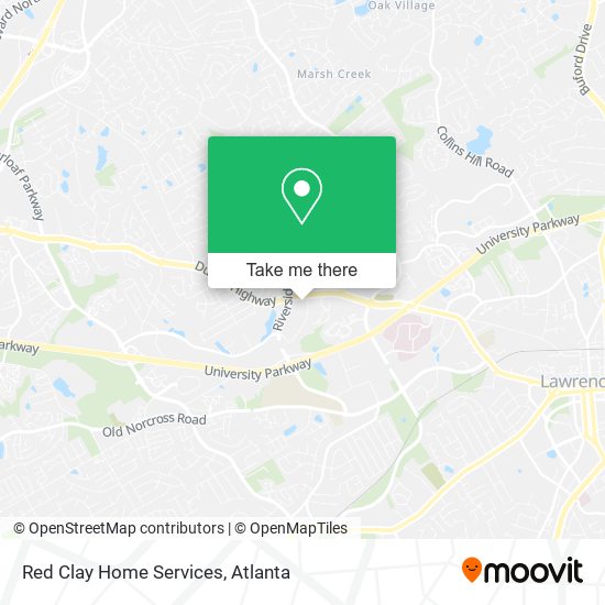 Mapa de Red Clay Home Services