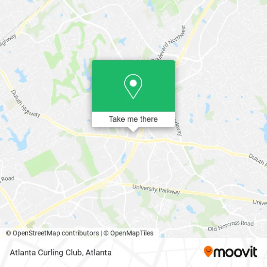 Atlanta Curling Club map