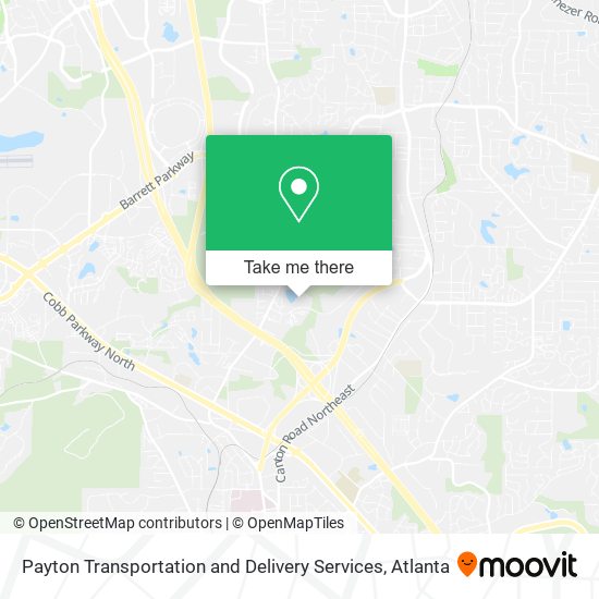 Payton Transportation and Delivery Services map